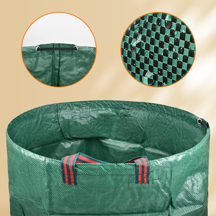 72 Gallons Lawn Garden Bags With Zipper Lid,Reusable Garden