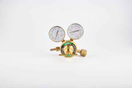 UWELD Medium Duty Oxygen Regulator CGA540,Victor Compatible,Easy to Read Dual Scale,Forged Brass Body Bonnet,OEM Compatible Welding Gas Regulator,Large Tank Gauge,Outlet 0-200PSI