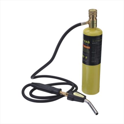 UWELD Trigger Start 3 Hose Gas Welding Torch, Replaceable Super Swirl Flame Turbo Tip Blowtorch, Fuel by MAPP, MAP Pro, Propane